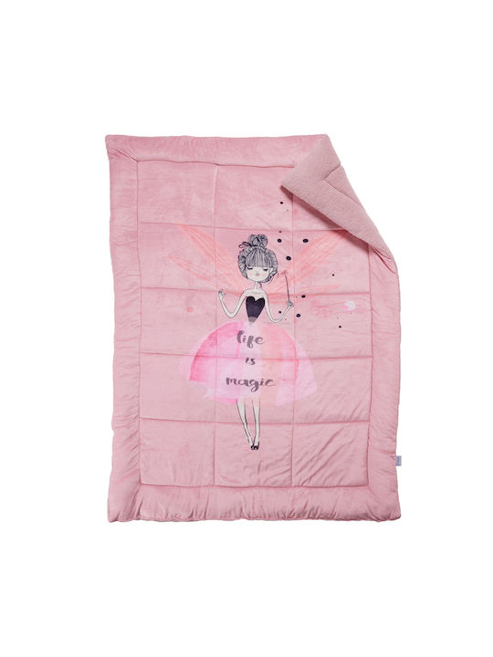 Das Home Kinderbettdecke Einzel mit Hollowfiberfüllung Life Is Magic Pink 160x220cm Das Home Kinderbettdecke Einzel mit Hollowfiberfüllung Life Is Magic Pink 160x220cm
