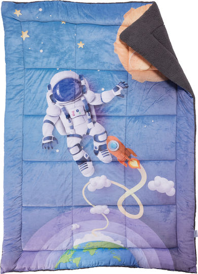 Das Home Детско завиване Единично с Холофайбърно пълнеж Space Trip Blue, Grey 160x220cm Das Home Детско завиване Единично с Холофайбърно пълнеж Space Trip Blue, Grey 160x220cm