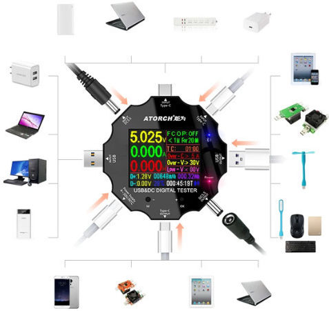 Atorch Atorch UD18 Bluetooth USB Port Tester 18 in 1