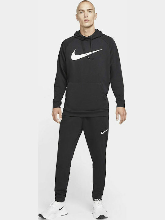 Dri-FIT Glossy Sweatpants with Elastic Black