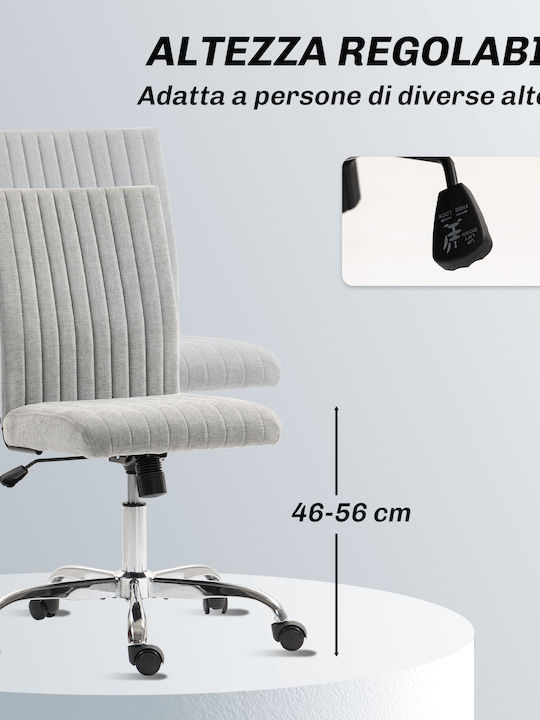 HomCom Office Chair With Adjustable Arms Grey