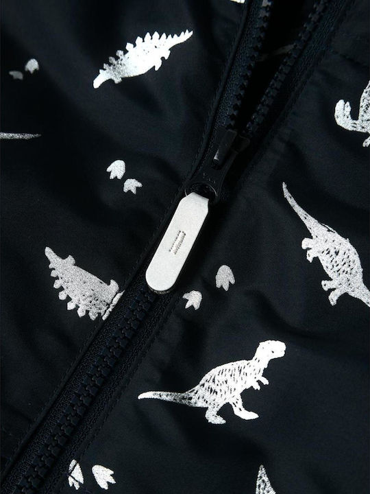 Kids' Casual Jacket with Lining & Hood Dark Sapphire