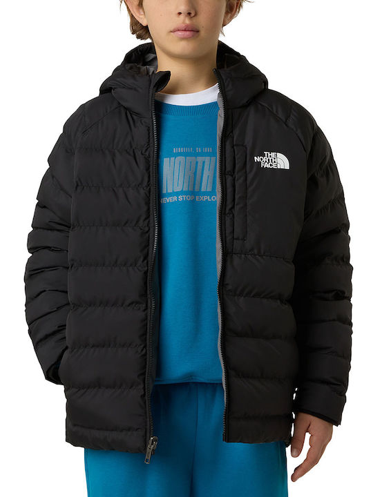 Kids' Sports Jacket Double Sided with Hood Black Reversible Perrito