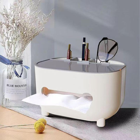 Organizator Cosmetice Cu Separatoare Gri 21x12x12cm