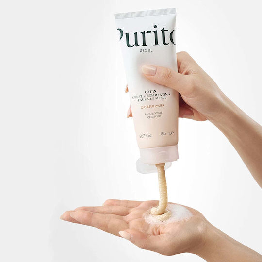 Purito Oat In Gentle Exfoliating Face Cleanser Oat Exfoliation Flawless Skin 150 Ml