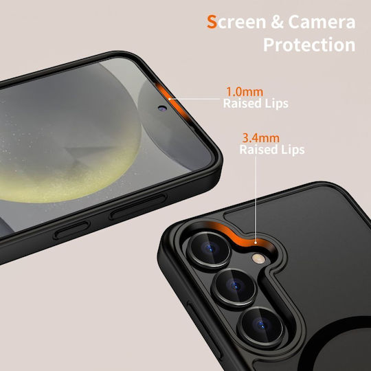 Tech-Protect Magmat Back Cover Silicone / Plastic 2mm Black (Motorola Moto G86 5G)