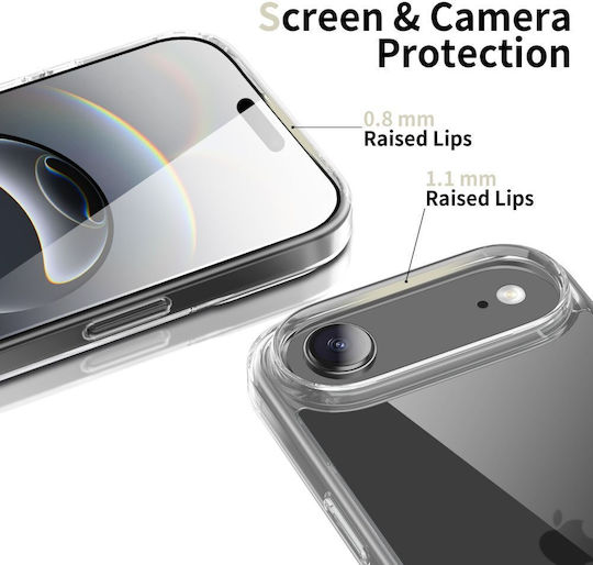 Tech-Protect Flexair Hybrid Umschlag Rückseite Silikon / Kunststoff Transparent (iPhone Air)