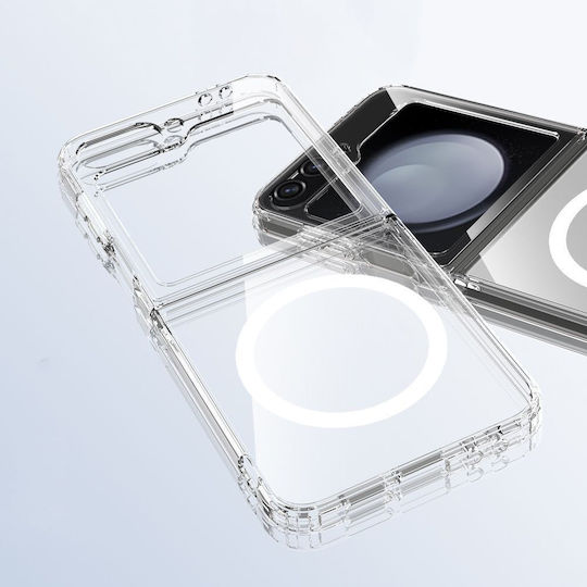 Tech-Protect Flexair Hybrid Book Silicone / Plastic Transparent (Galaxy Z Flip6 / Z Flip7 FE)
