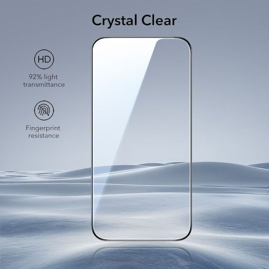 Esr Ultrafit Vollflächig gehärtetes Glas 2 Stücke Für iPhone 17 Pro Schwarz