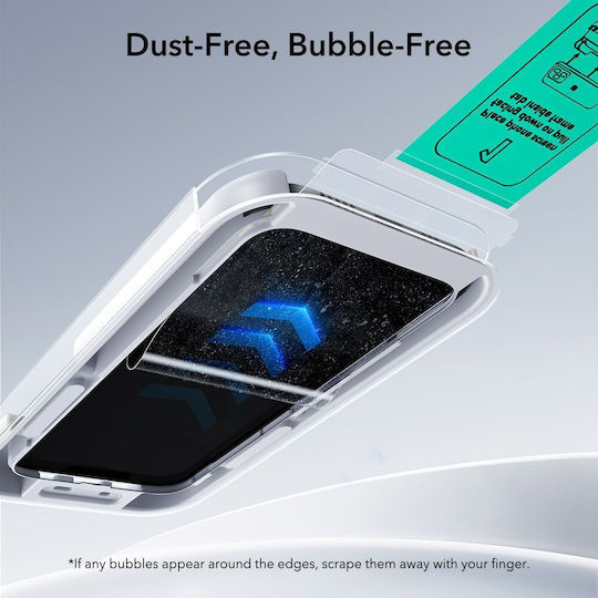 Esr Ultrafit Vollflächig gehärtetes Glas 2 Stücke Für iPhone 17 Pro Schwarz