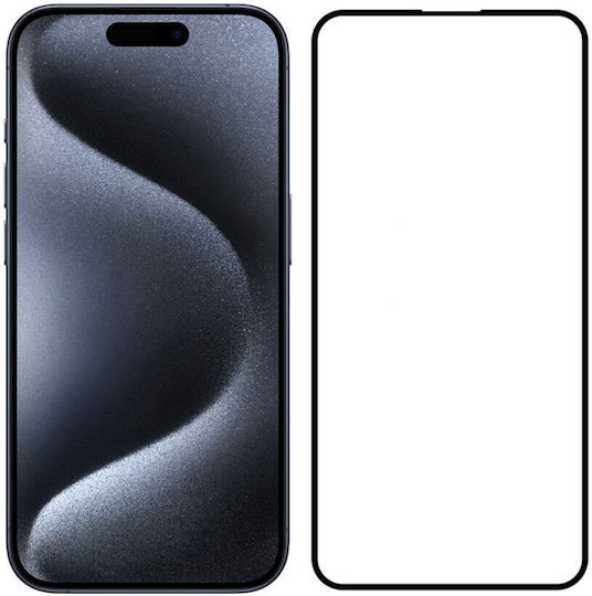 ObaStyle Vollkleber Gehärtetes Glas Schwarz (iPhone 16)