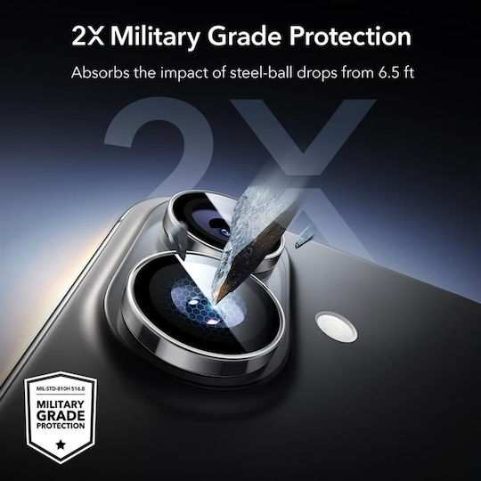 ESR Armorite Camera Protection Tempered Glass Transparent for the iPhone 16, iPhone 16 Plus, iPhone 17