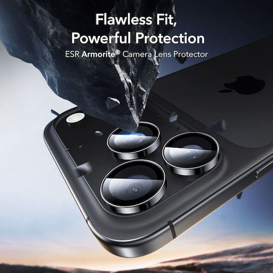 ESR Armorite Camera Protection Tempered Glass Black for the iPhone 14 Pro, 14 Pro Max, 15 Pro, 15 Pro Max, 16 Pro, 16 Pro Max, 17 Pro, 17 Pro Max