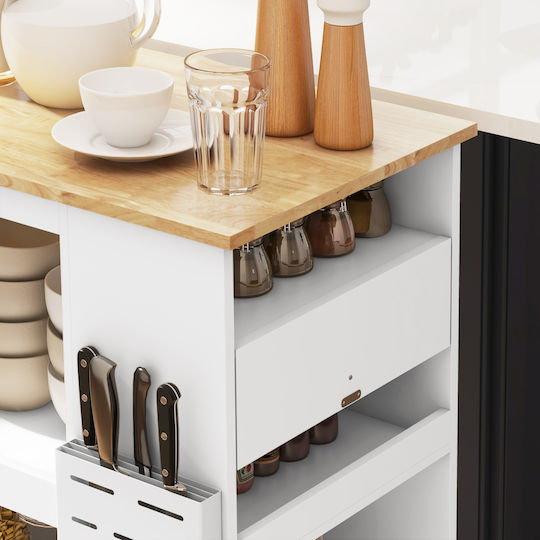 Floor Cabinet White 86.5x47x88 cm