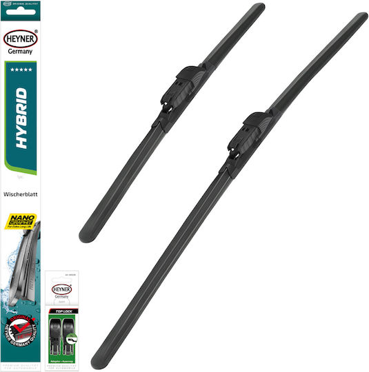 Heyner Hybrid Front Set Car Wiper Blades 600mm Passenger Wiper Length 430mm