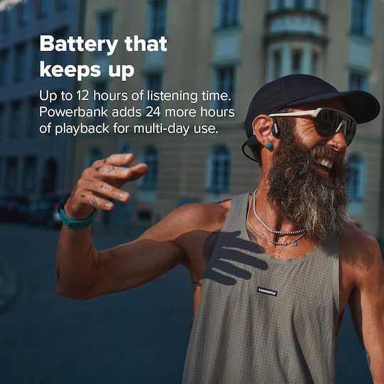 Suunto Wing 2 Knochenleitung Bluetooth-Freisprecheinrichtung Kopfhörer mit Schweißresistenz und Ladeetui Schwarz