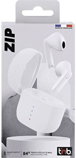 T'nB ZIP 2 In-ear Bluetooth Handsfree Ακουστικά με Θήκη Φόρτισης Μαύρα