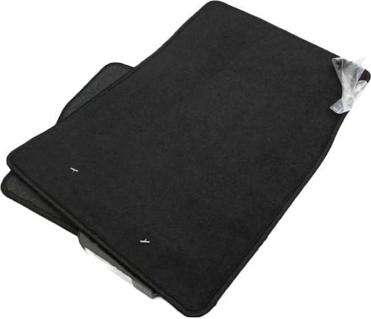 Petex Set of Front and Rear Mats 4pcs for Audi A8 2010+ Black