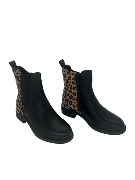 Γυναικεία Μποτάκια Black/Leopard