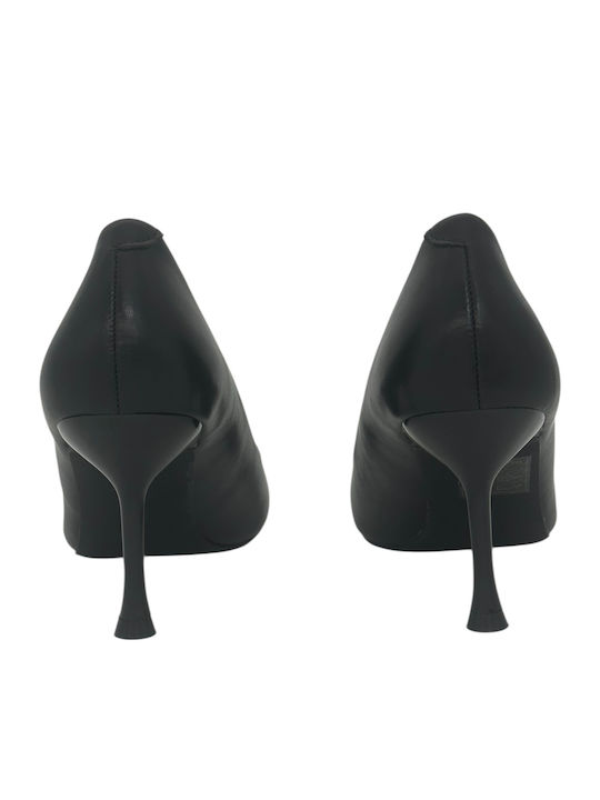 Pointed Toe Black Medium Heels