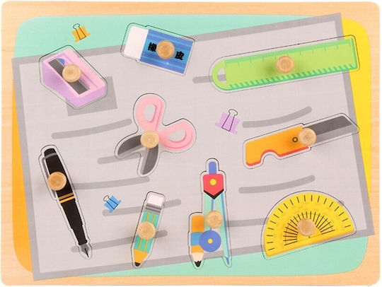 Wooden Kids Peg Puzzle for 3+ years+ Years 9pcs