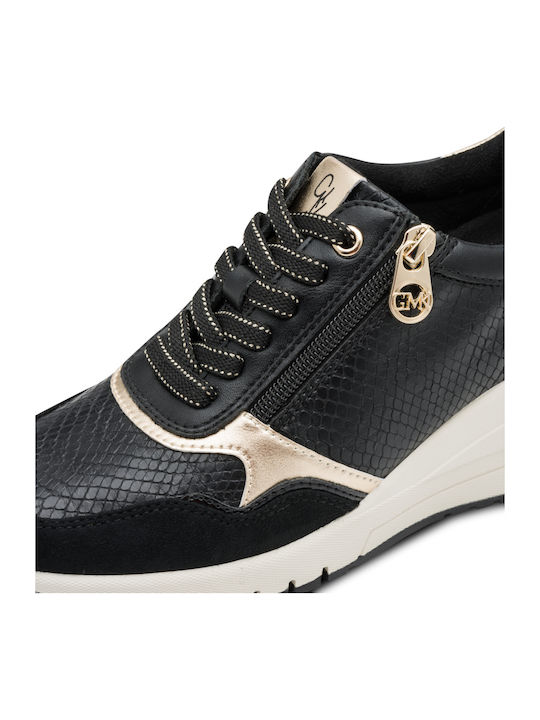 Damen Sneakers Black / Gold