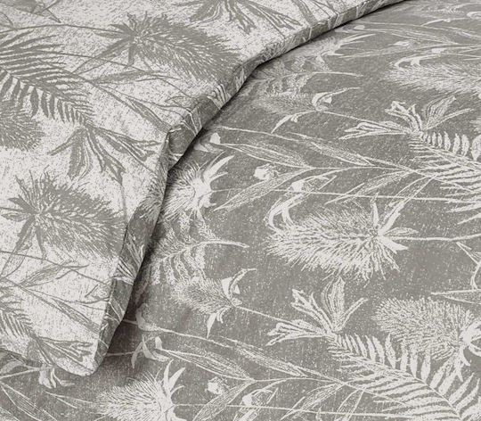 Espree Sheet Sets Queen with Elastic 160x200+35cm. Grey 4pcs
