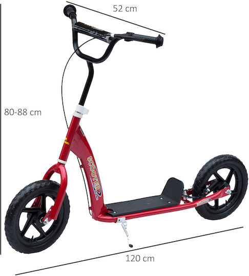 HomCom Kids Scooter 2-Wheel for 5+ Years Red