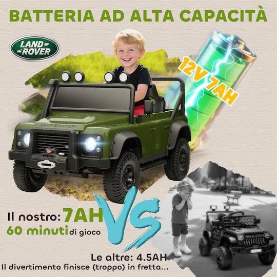 Land Rover Cu Un Loc Cu Telecomandă Licențiat 12 Volți Verde