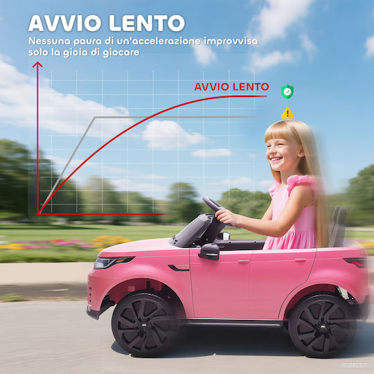 Land Rover Doppelsitzer mit Fernbedienung Lizensiert 12 Volt Rosa Für 3+ Jahre
