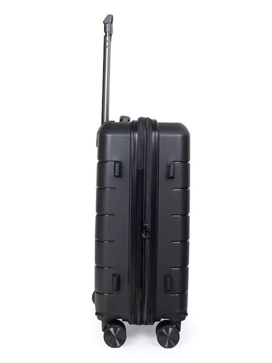 Cardinal Cabin Hard Travel Suitcase Black with 4 Wheels Height 55cm