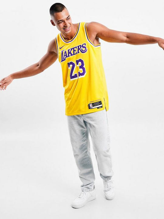 NBA LeBron James Los Angeles Lakers Swingman Icon Edition 2022/23 Jersey Style Basketball