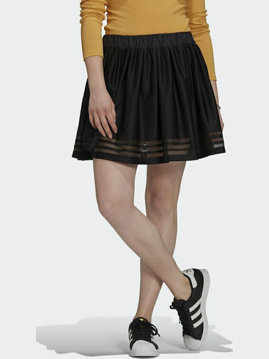 Originals Set mit Hoch tailliert Mini Rock Schwarz