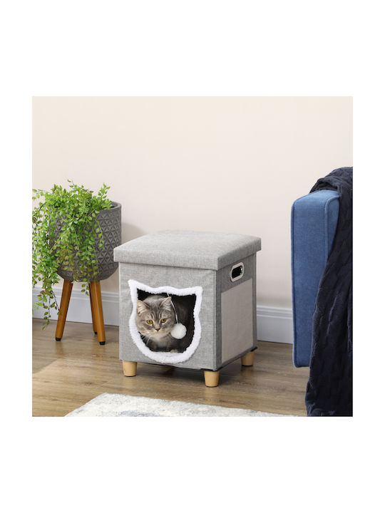Pawhut Cats Scratching Post Gray 35.5x35.5x42.5cm