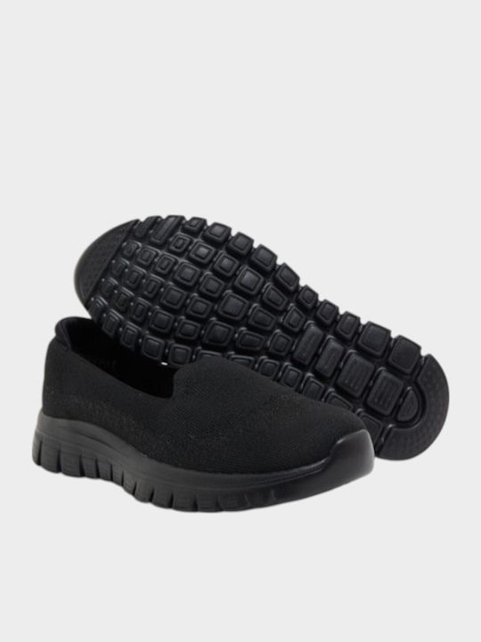 View Finder Women's Slip-Ons Made Of Synthetic Leather Black