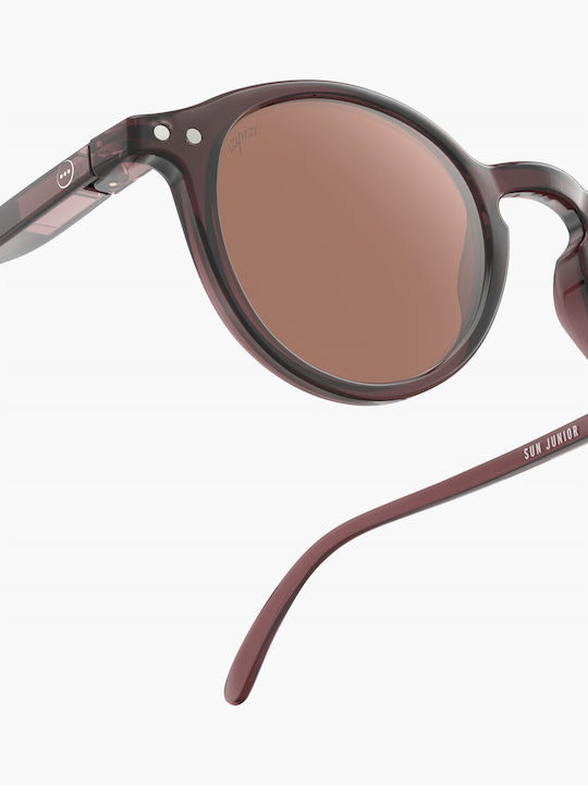 Izipizi Round Kids Sunglasses with Polarized Brown Lens for 5-10 Years