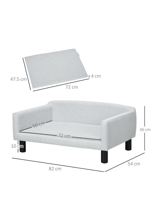 Pawhut Sofa Hundebett Gray 82x54cm.