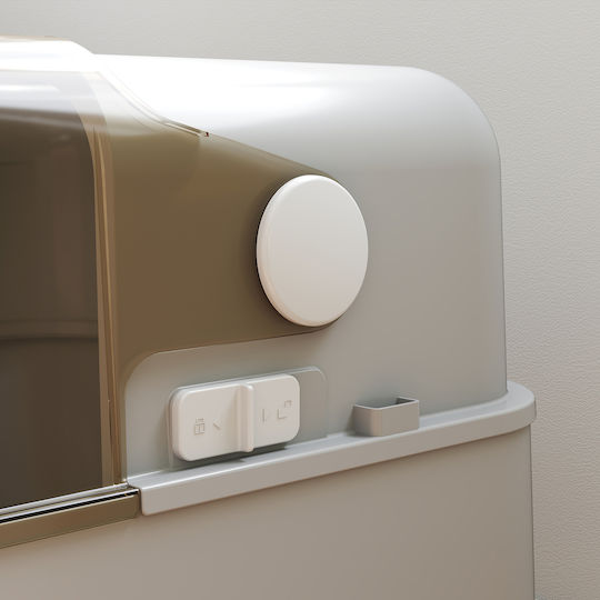 Pawhut Cat Toilet Closed Gray L70 x W50 x H46.5cm