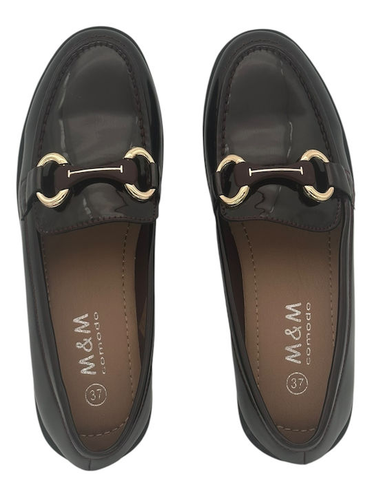 Women's Loafers in Burgundy Color