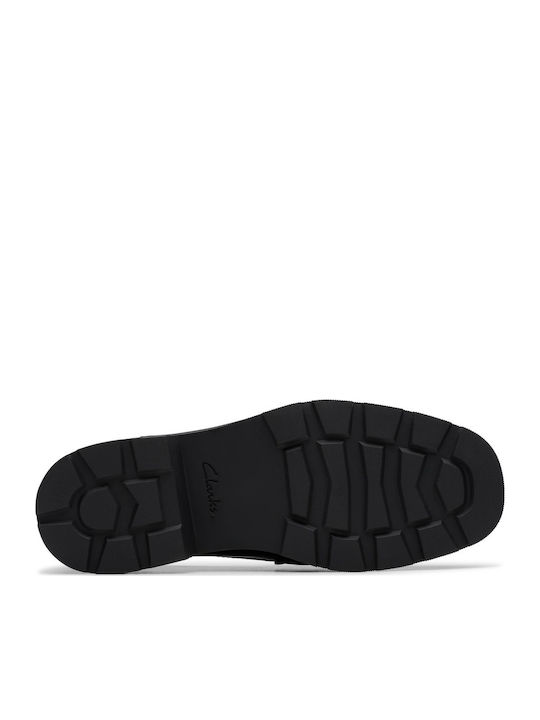 Tassel Leder Damen Loafers in Schwarz Farbe