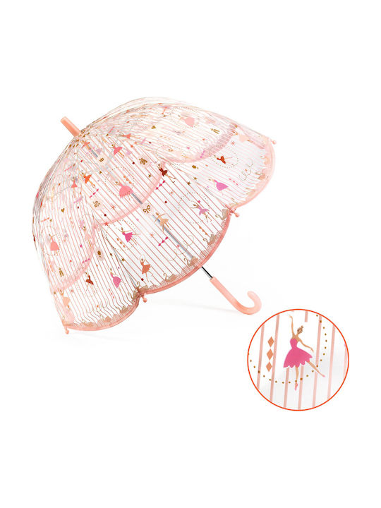 Djeco Kids Umbrella Curved Handle Transparent 70cm Djeco Kids Umbrella Curved Handle Transparent 70cm
