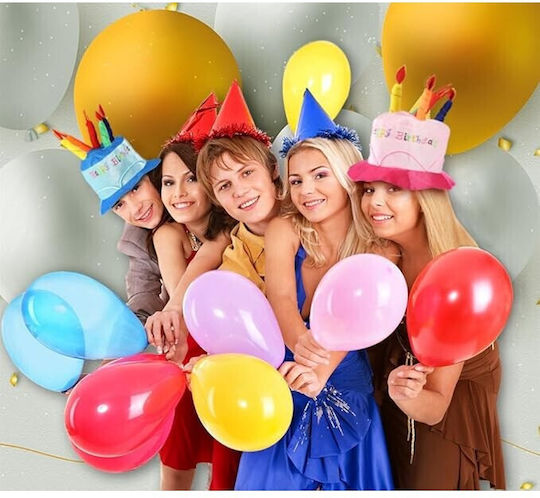 Pălărie Happy Birthday Accesoriu Petrecere Flippy Design Tort Temă Zi De Naștere 60x60x55 Cm Roz