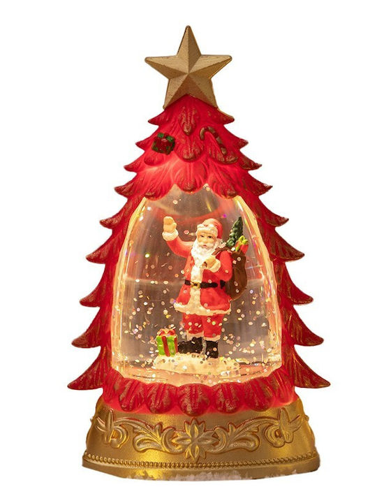 Crăciun Glob de Zăpadă Iluminată cu Brazi 9x5x16cm 1buc