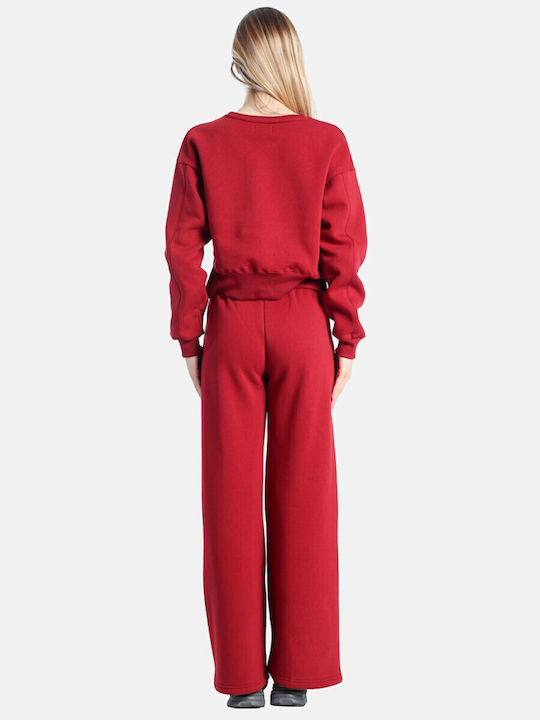 Sweatpants Set Wine