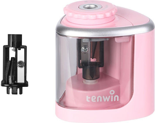 Ascuțitor Electric Semi-Automat Flippy Din Plastic 2 Baterii Aa Nu Sunt Incluse 6,5 X 6,5 X 7,5 Cm Roz
