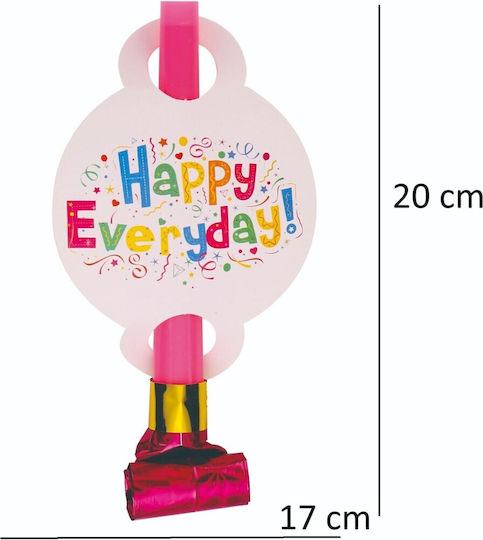 Set 6 Happy Everyday Blowouts Flippy Party 20 x 17 cm Mehrfarbig