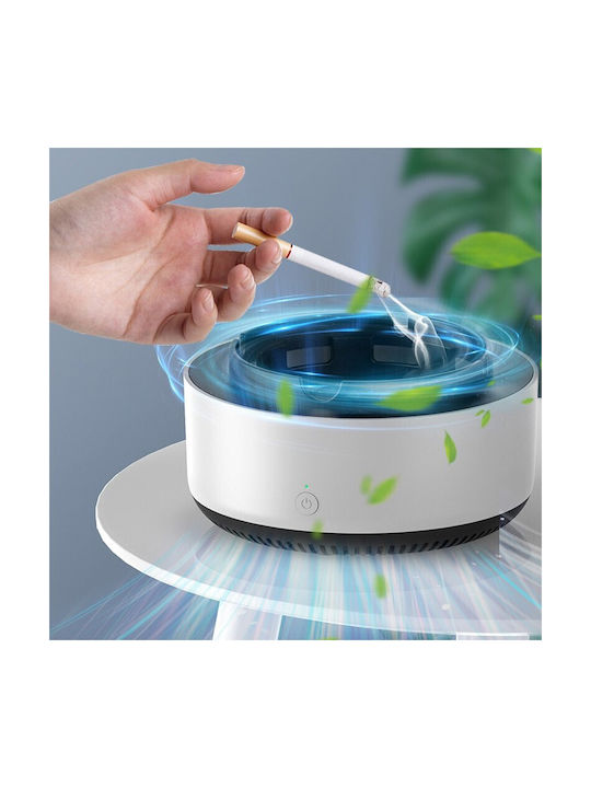 Cenușare Multifuncțională Absorbție Flippy Încărcare Usb Purificator Aer Absorbție Fum Cenușare 14.5 X 14 X 7.5 Cm Gri