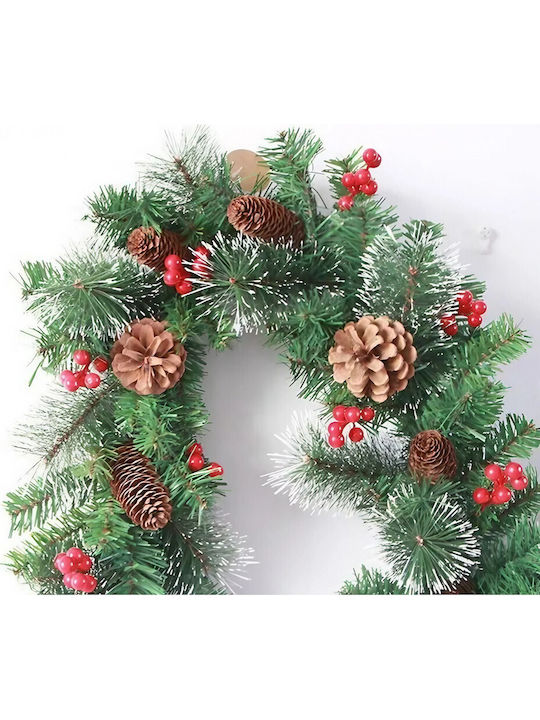 Crăciun Decorativ Plastic Coroană de flori cu Diametru 180cm.