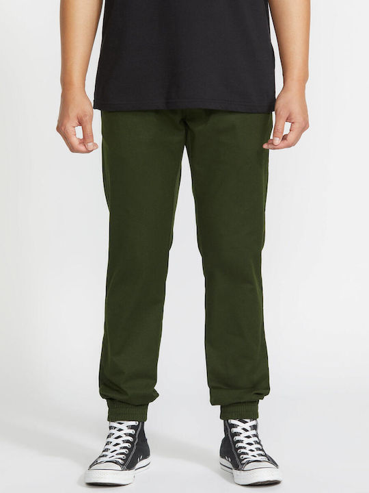 Frickin' Slim Jogger Trousers Chino in Slim Fit Green