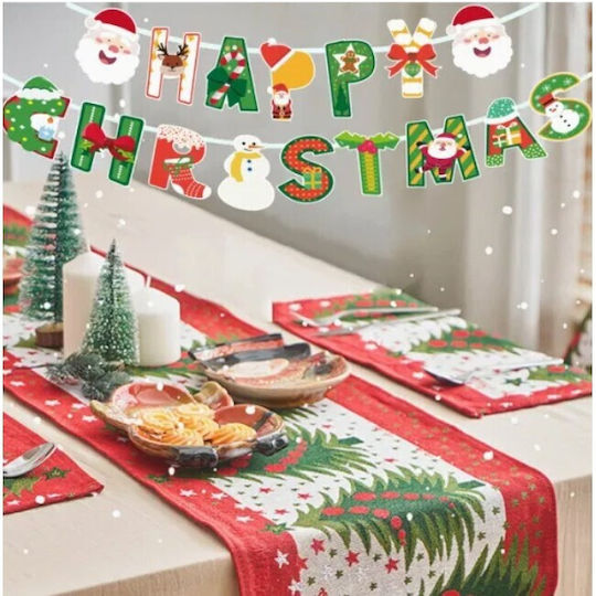 Decorațiune De Crăciun Flippy Banner Tip 16 Bucăți Ușă Perete Multicolor Șnur Inclus Model C
